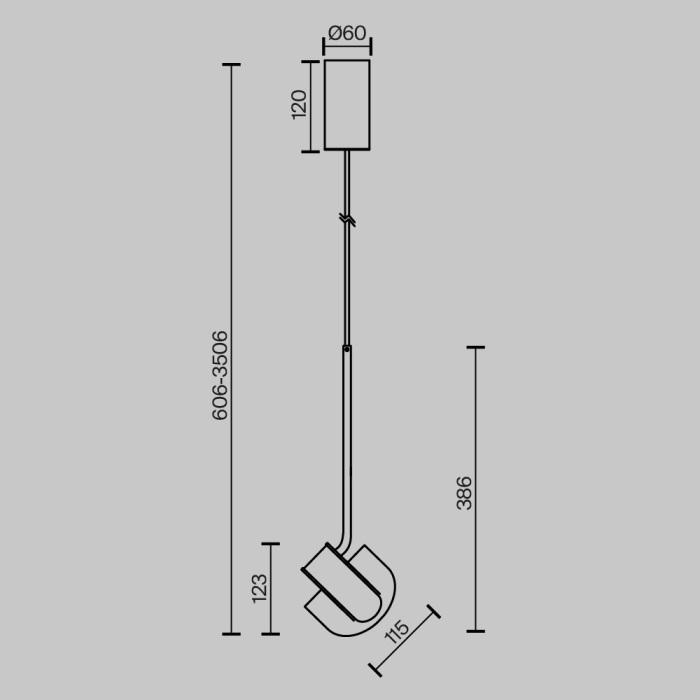 Подвесной светильник Maytoni Levix MOD459PL-L7BSK_MY