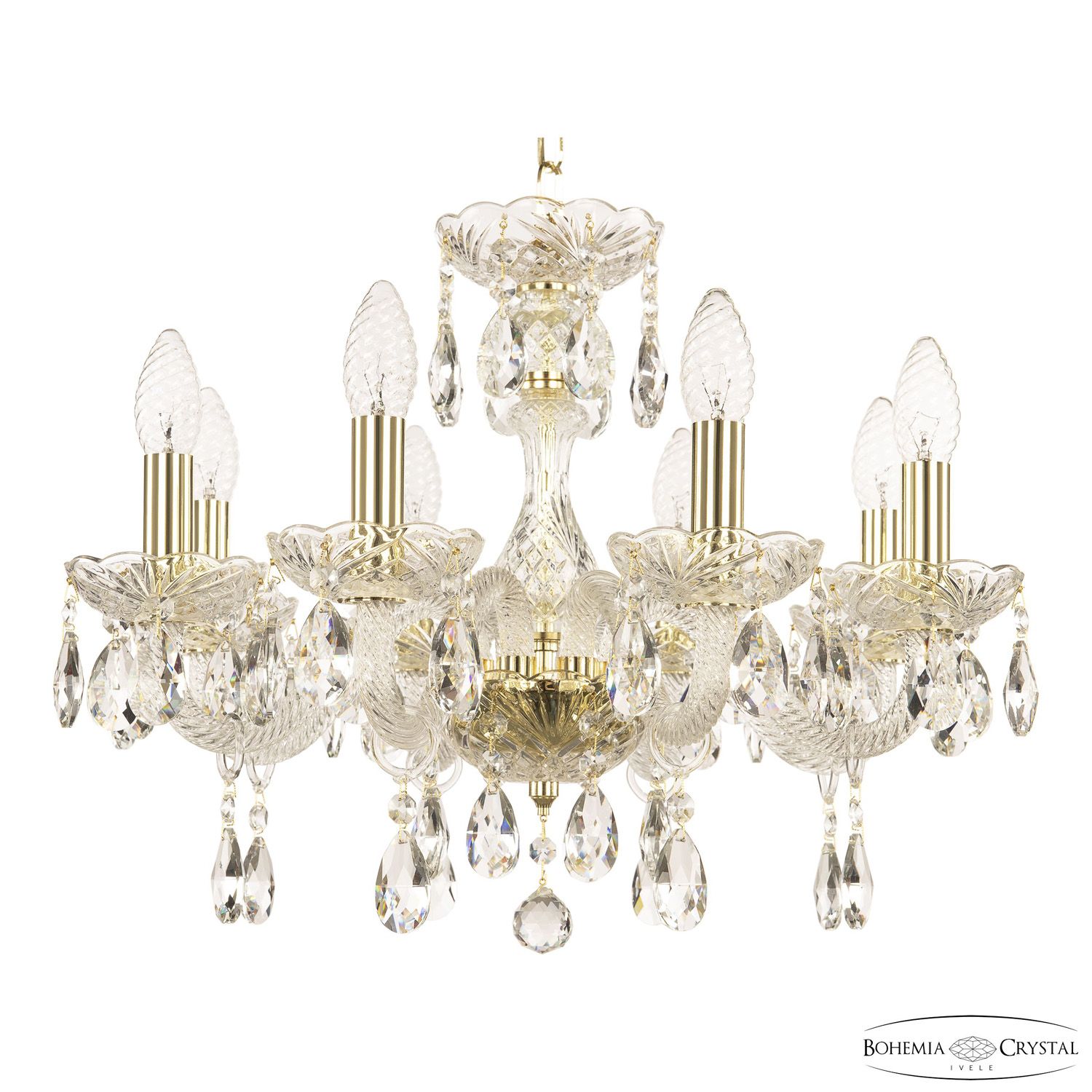 Хрустальная люстра Bohemia Ivele Crystal 117/8/165 G_BI
