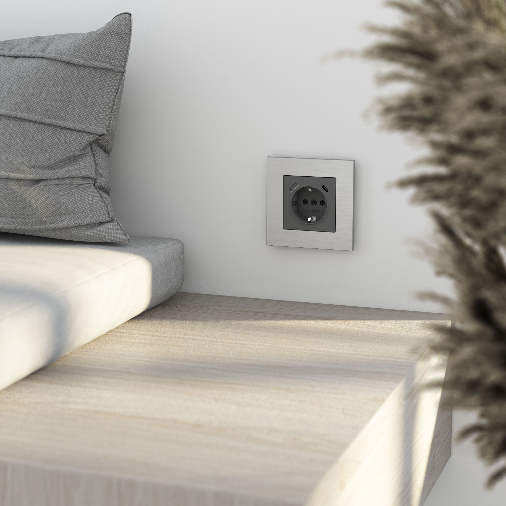 Рамка на 1 пост Werkel AluMax a066324_WR