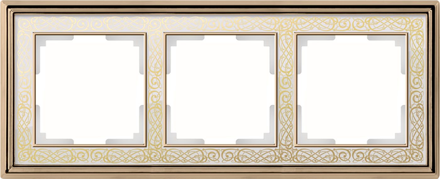 

Рамка на 3 поста Palacio Gracia WL77-Frame-03 a051322, Золотой, a051322