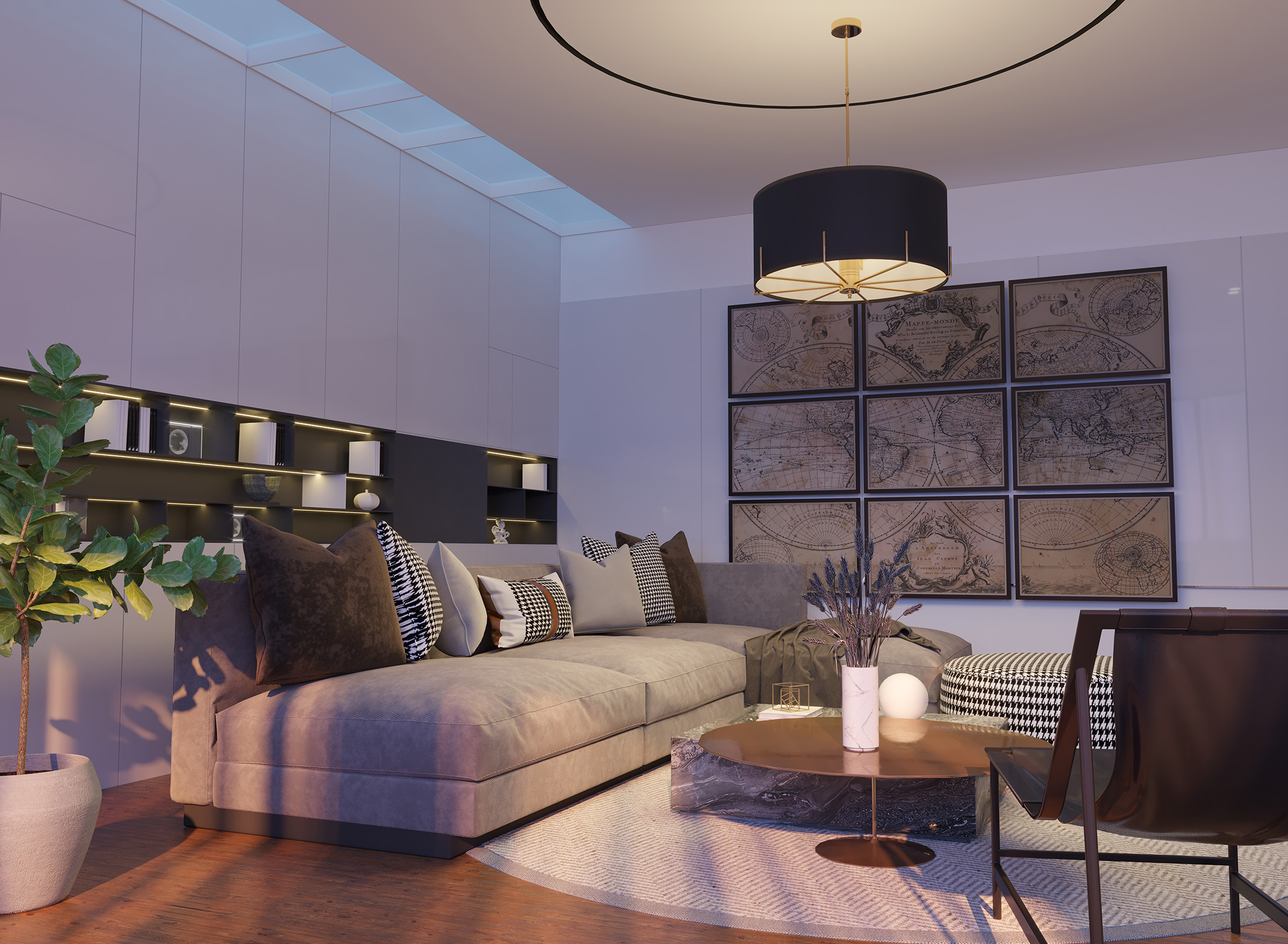 Подвесная люстра Kutek MOOD NEMI NEM-ZWD-5(Z)