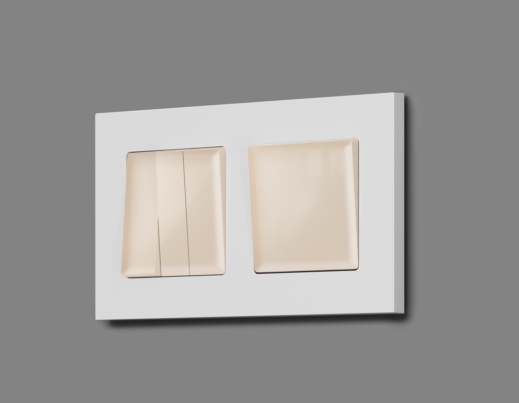 Лицевая панель для 3-клавишных выключателей QUANT Ambrella Volt ALFA AP3050_AMB