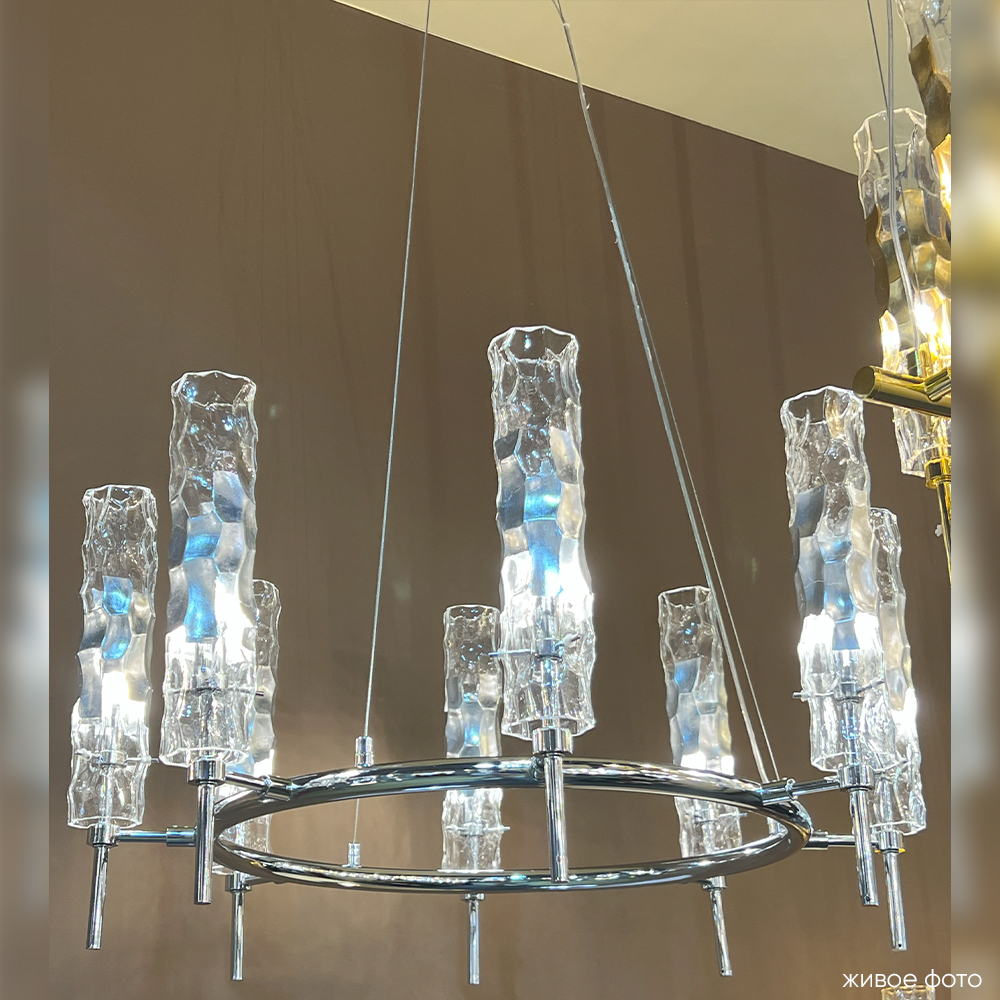 Подвесная люстра Crystallux PRIMAVERA PRIMAVERA SP8 CHROME_CR