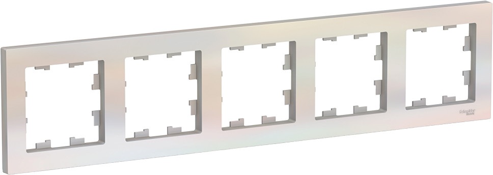 Рамка на 5 постов (жемчужный) Systeme Electric ATN000405