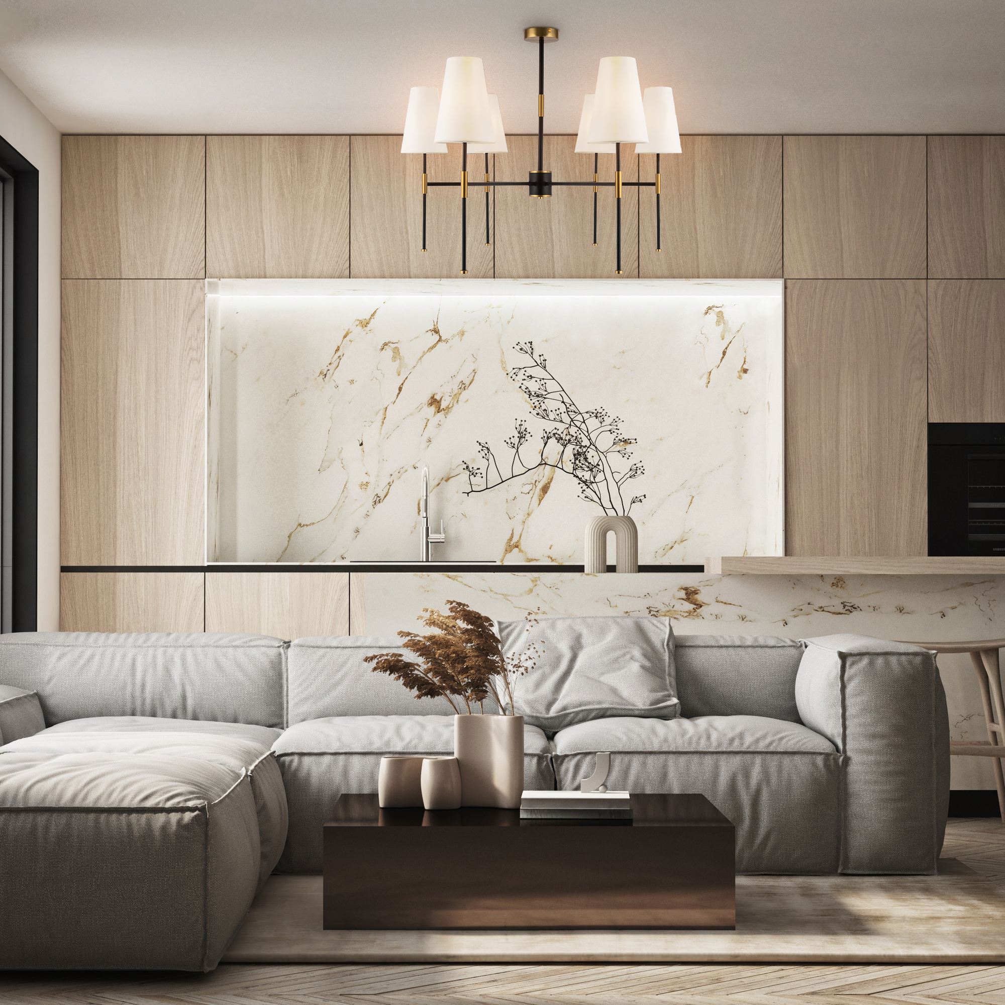 Потолочная люстра Freya Tida FR5196PL-06BBS_MY