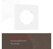 Рамка из поликарбоната на 1 пост Arte Milano 502.15-1.white