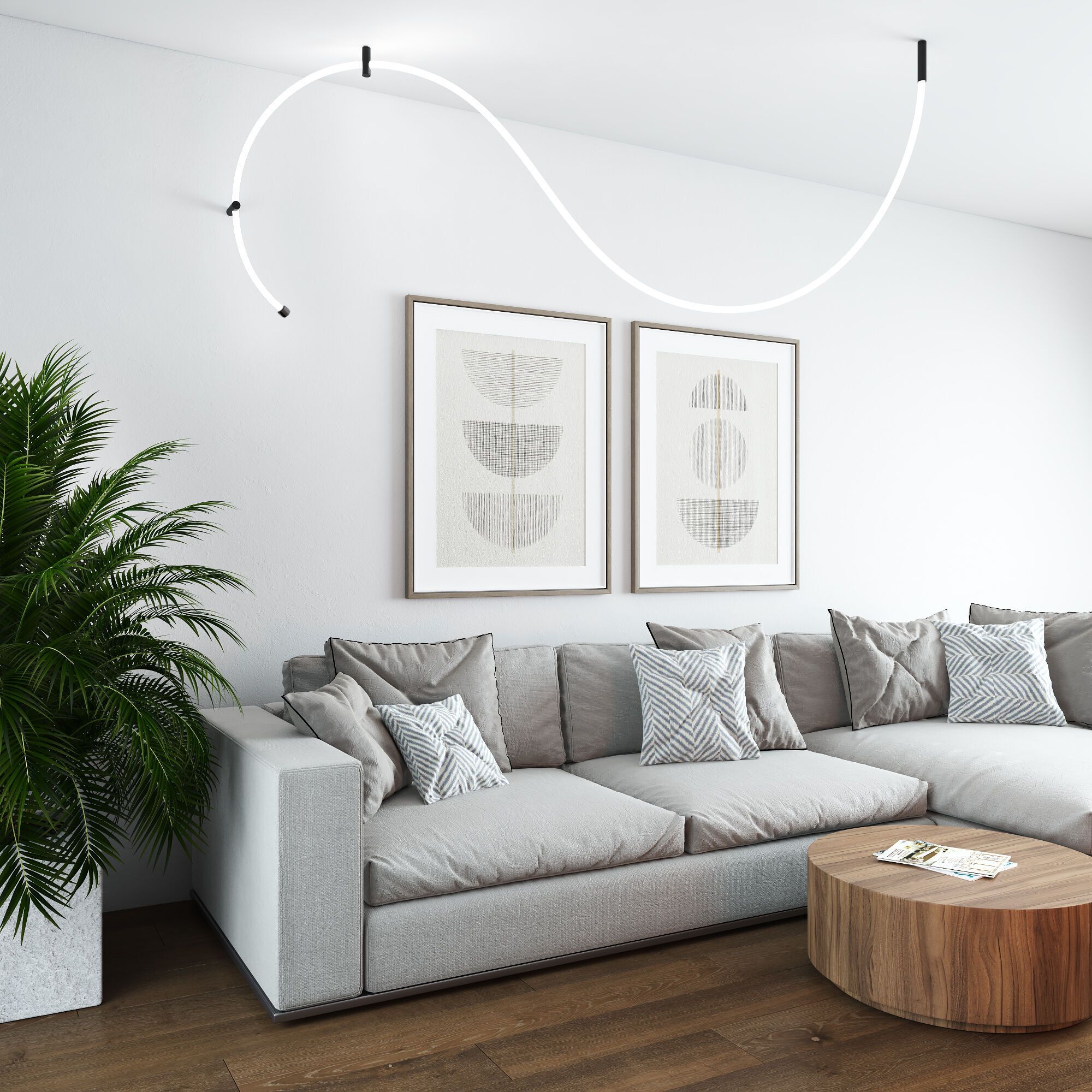 Заглушка для круглого гибкого неона Elektrostandaed Full light a063439_ES