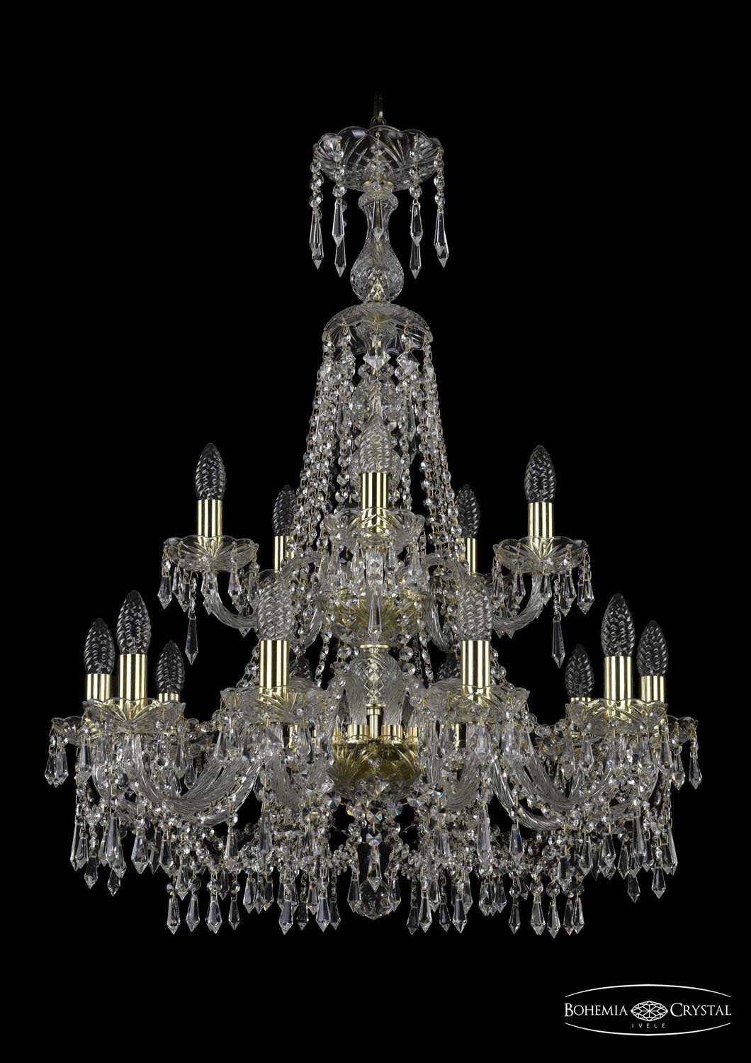 

Хрустальная люстра Bohemia Ivele 1403/10+5/240/XL-92/2d G, 1403/10+5/240/XL-92/2d G