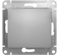 Переключатель встраиваемый перекрестный одноклавишный (алюминий) Systeme Electric GSL000371