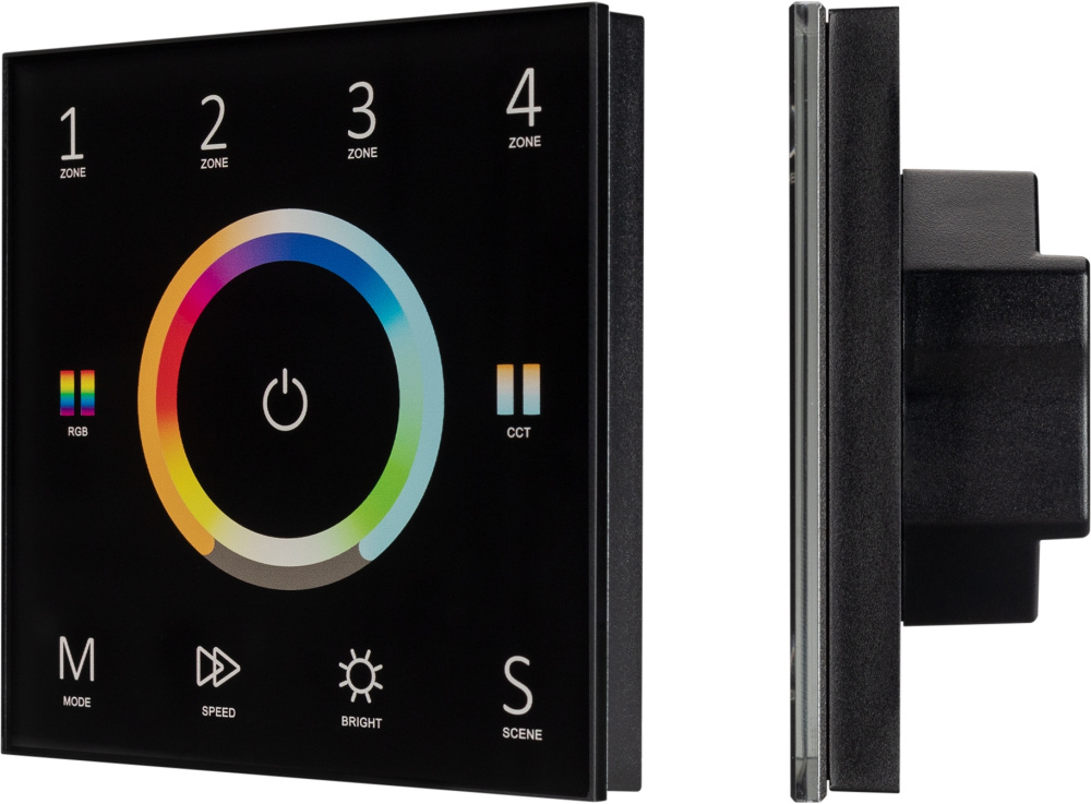 Панель Sens SMART-P67-MULTI Black (230V, 4 зоны, 2.4G) ( Arlight 028322_ARL