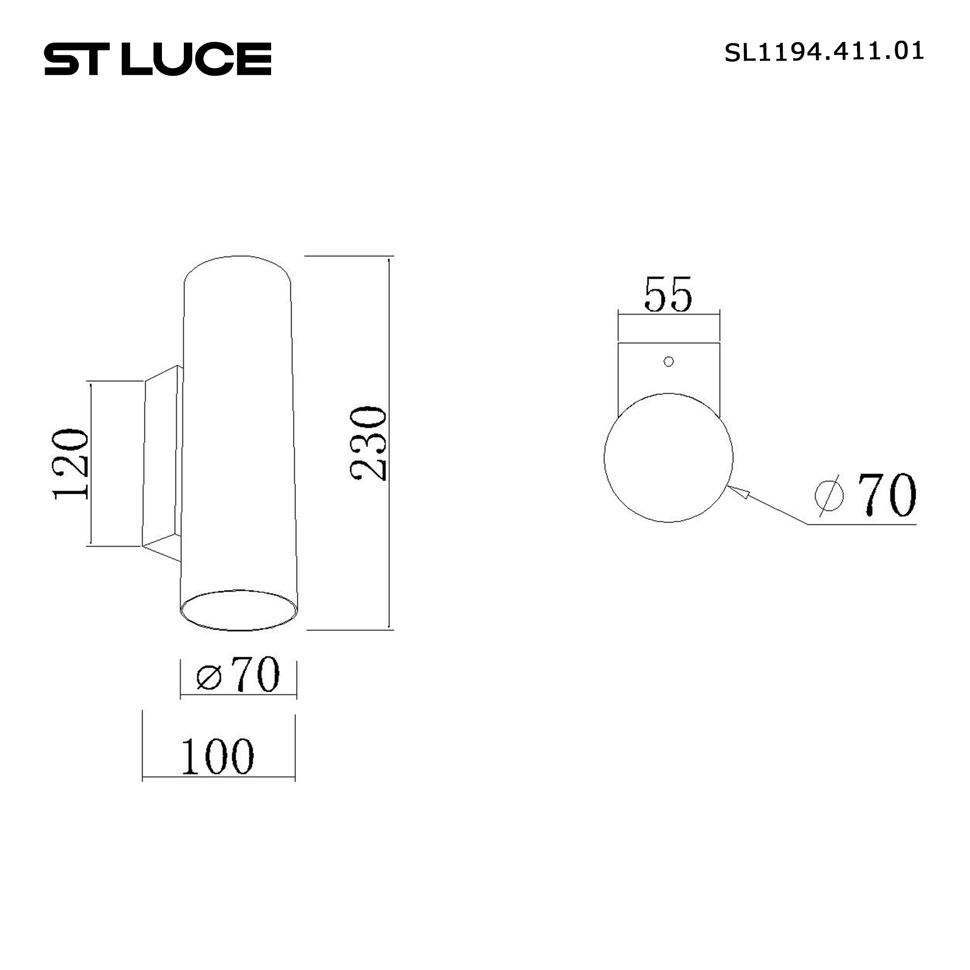 Светильник настенный ST Luce EARTHY SL1194.411.01