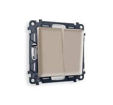 Выключатель двухклавишный проходной Ambrella Volt ALFA QUANT MA363020_AMB