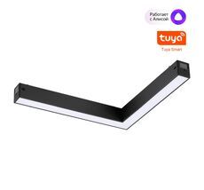 Трековый светодиодный светильник L-образный диммир. со сменой цв.температуры, пульт/Tuya Smart Life NOVOTECH VECTOR 359945