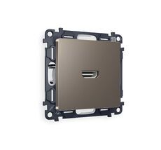 Розетка HDMI 2.0 Ambrella Volt ALFA ТемнаV/500mA 2.0GHz 5-18Gbit/s QUANT MA644010_AMB