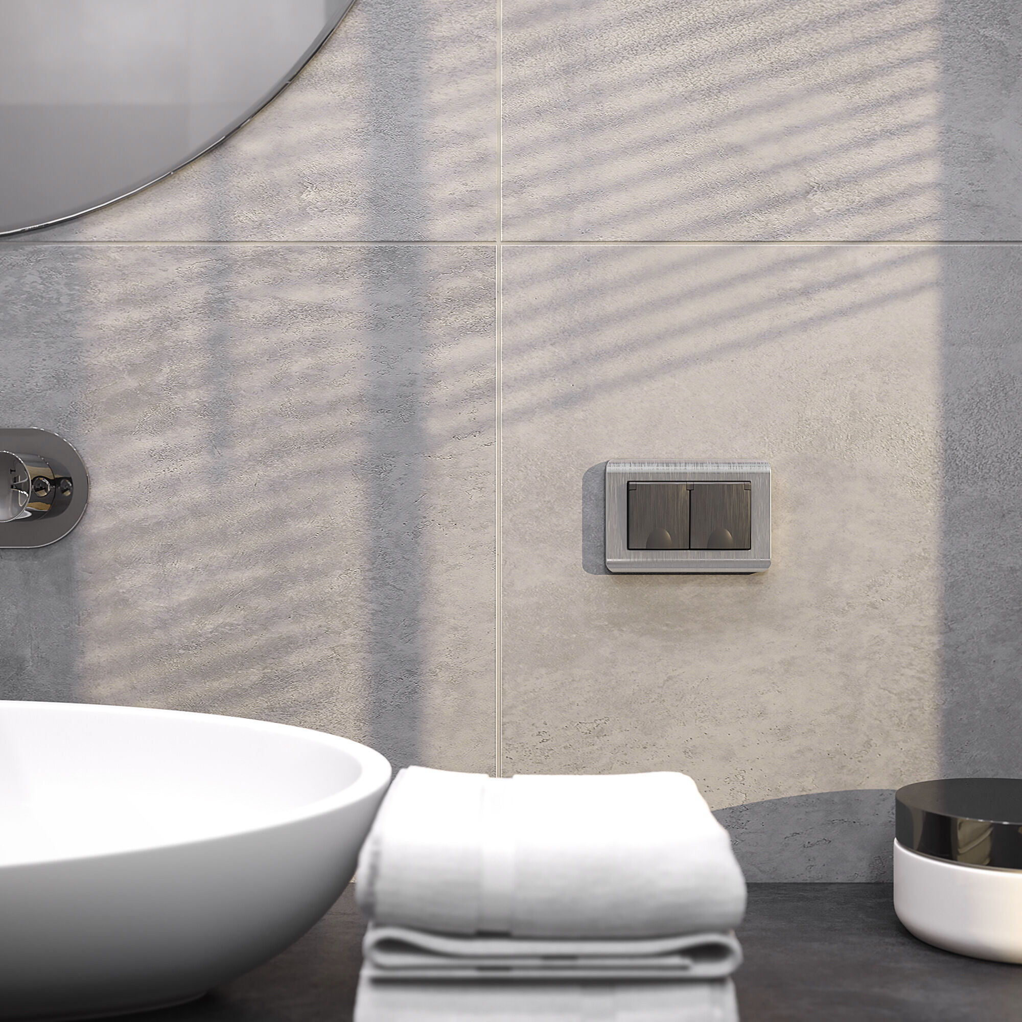 Розетка двойная влагозащ. с зазем. с защит. крышками и шторками Werkel a057291_WR