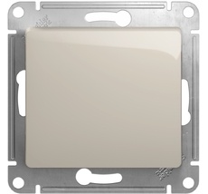 Выключатель встраиваемый одноклавишный (молочный) Systeme Electric GSL000915
