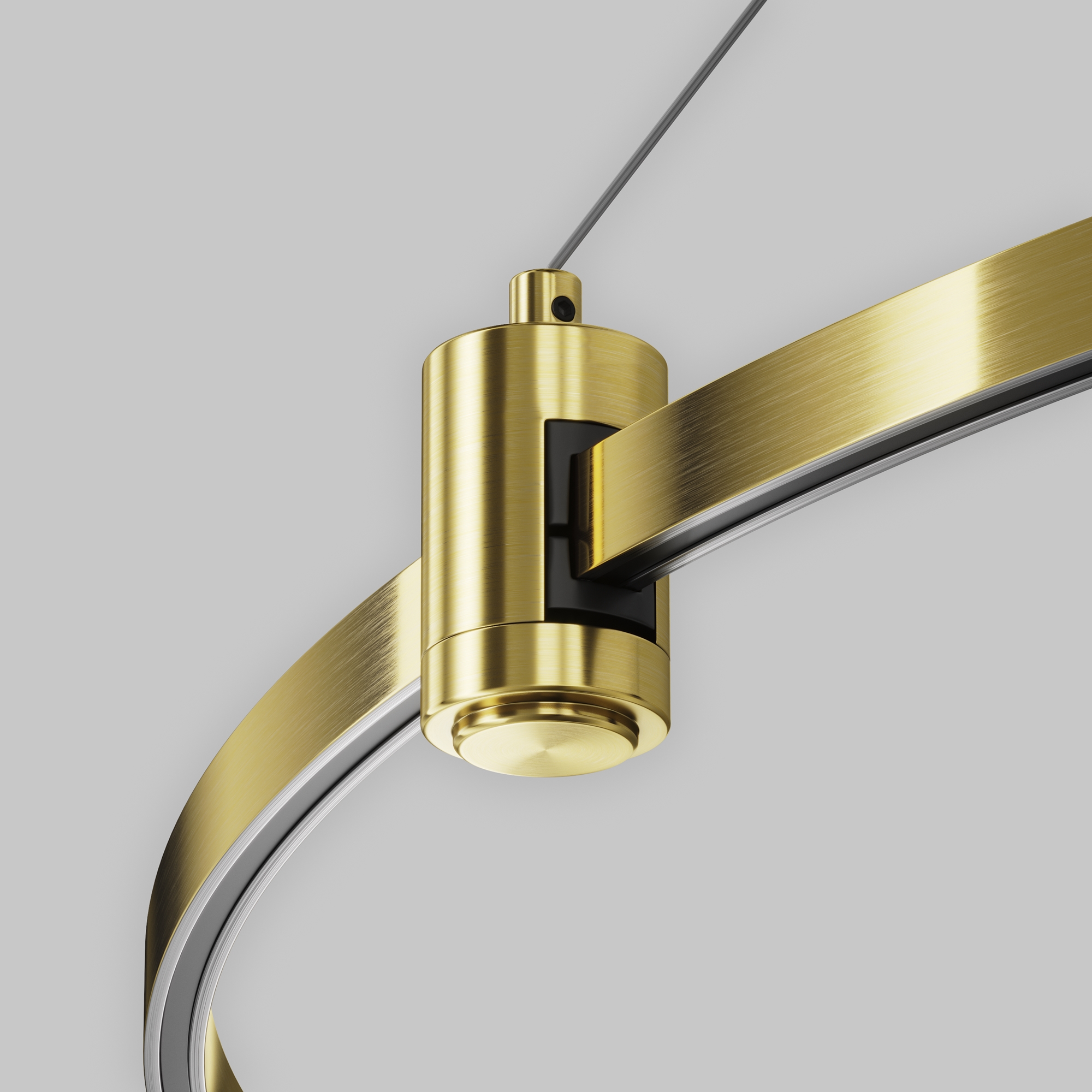 Подвесной набор с основанием под блок питания для круглого шинопровода Maytoni Flarity TRA154SW-BB-R-BS_MY