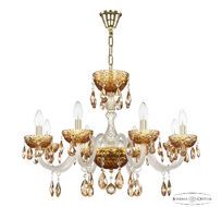 Хрустальная люстра Bohemia Ivele Crystal 5417/8/240 G Amber/M-1F K721_BI