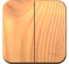 Выключатель накладной двухклавишный (ясень) Systeme Electric BLNVA105015