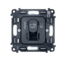 Розетка компьютерная RJ-45 (8P8C) CAT60 Base-T с автоматической защитной шторкой Ambrella Volt QUANT VM188_AMB