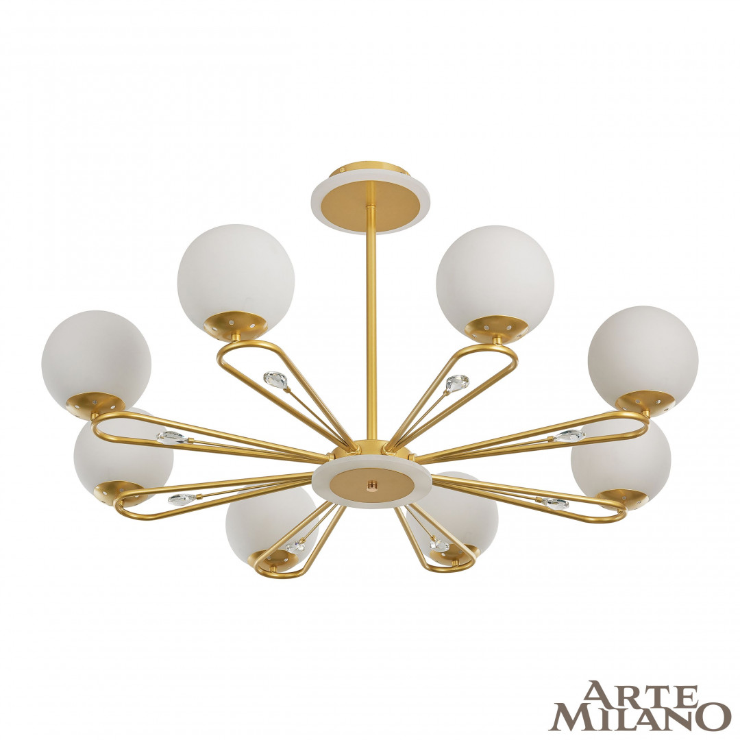 Потолочная люстра на штанге Arte Milano Neapolis 277138/8 GD