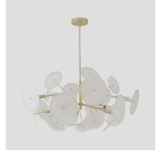 Подвесная люстра Crystal Lux DANDELION SP10 GOLD_CR