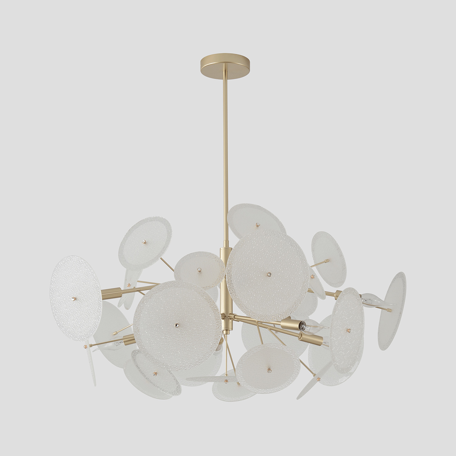 Подвесная люстра Crystal Lux DANDELION SP10 GOLD_CR