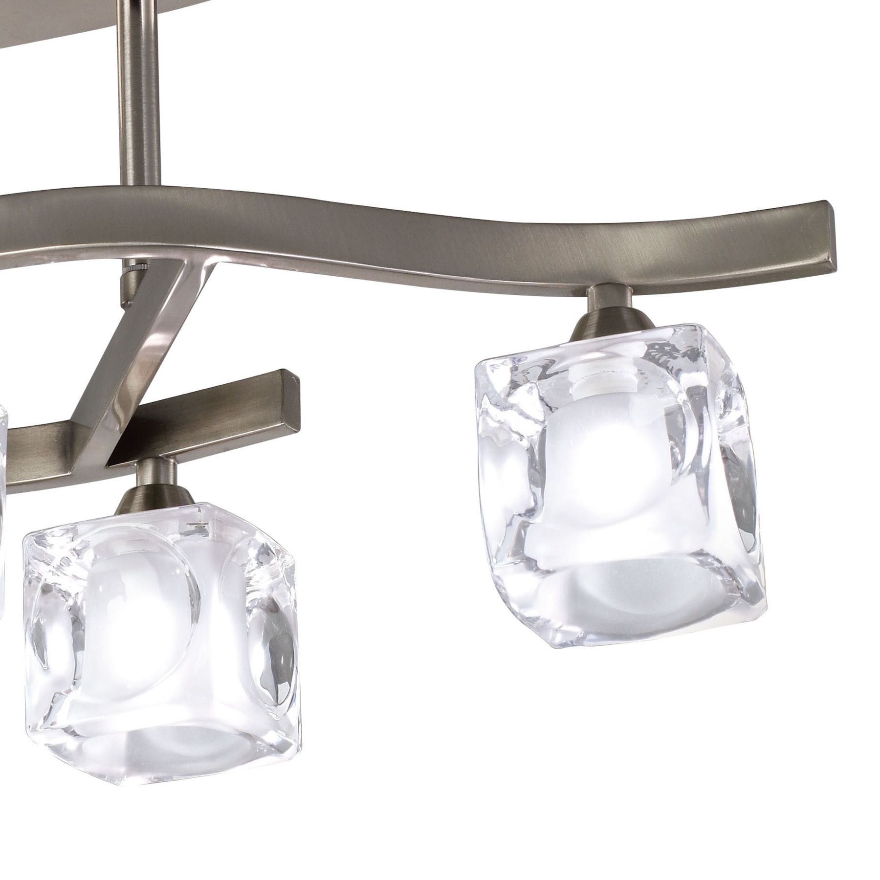 Потолочная люстра Mantra Cuadrax Nickel 0004049_MN