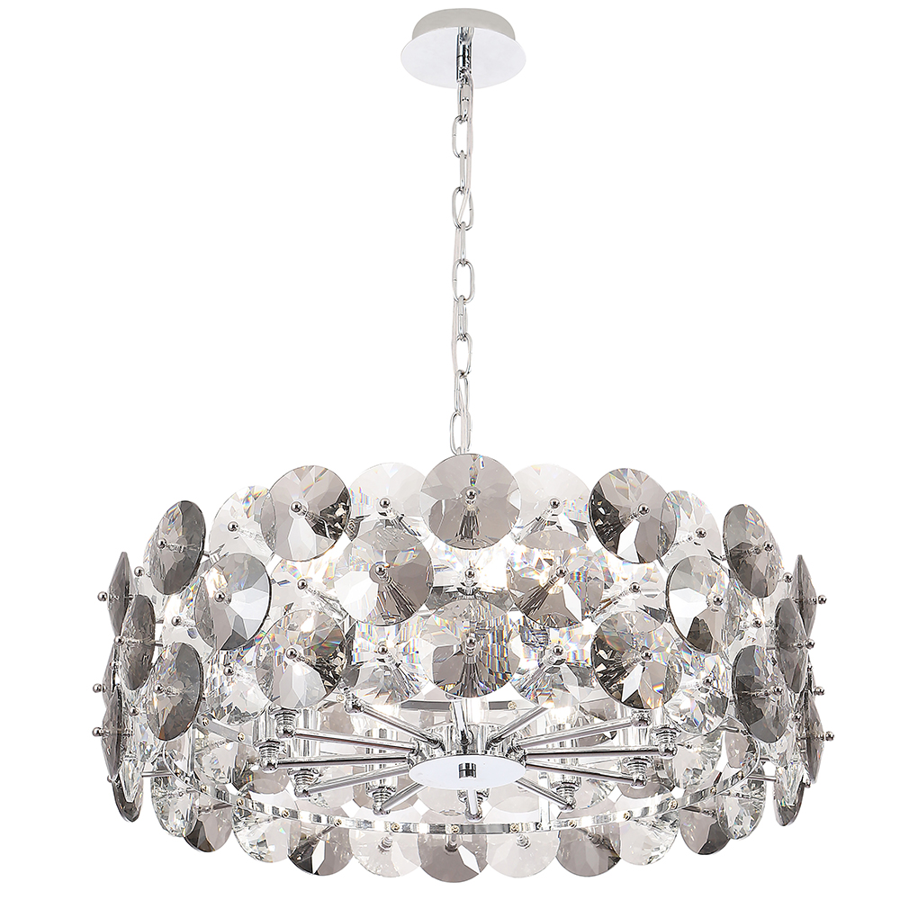 Подвесная люстра Crystal Lux CRYSTAL CRYSTAL SP12 CHROME_CR
