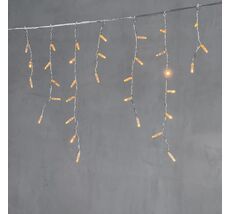 Гирлянда LTC Бахрома с Колпачком 3,1 x 0,5 м Экстра Тепло-Белая 220В, 120 LED PIL120CAP-10-2EWW