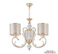 Подвесная люстра Arte Milano Florentina 301237/3 Wh/Gd