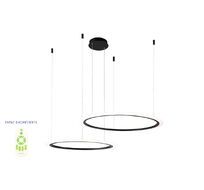 Подвесной светильник Crystallux MANZANA SP53W LED D600+800 BLACK_CR