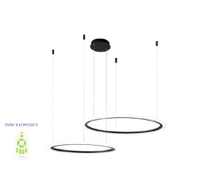 Подвесной светильник Crystallux MANZANA SP53W LED D600+800 BLACK_CR