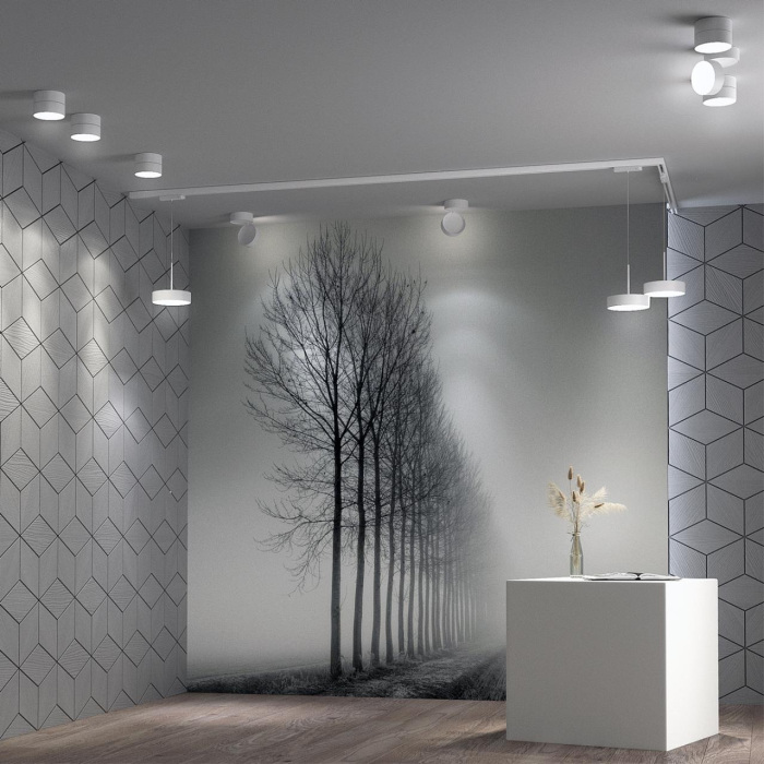 Однофазный трековый светодиодный светильник Novotech длина провода 1.2м PROMETA 358767