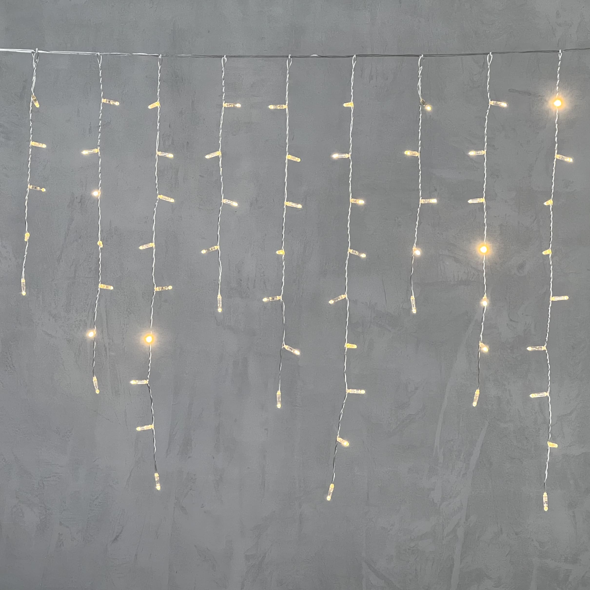 Гирлянда LTC Бахрома с Колпачком 3,2 x 0,9 м Тепло-Белая 220В, 180 LED PIL180CAP-10-2WW