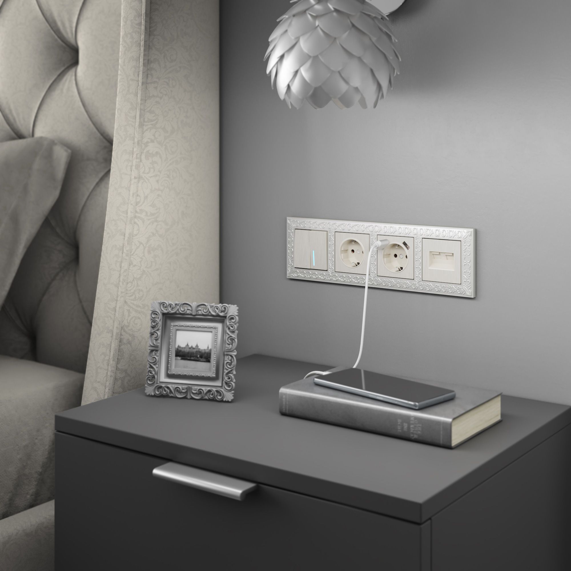 Рамка на 4 поста Werkel Antik a031785_WR