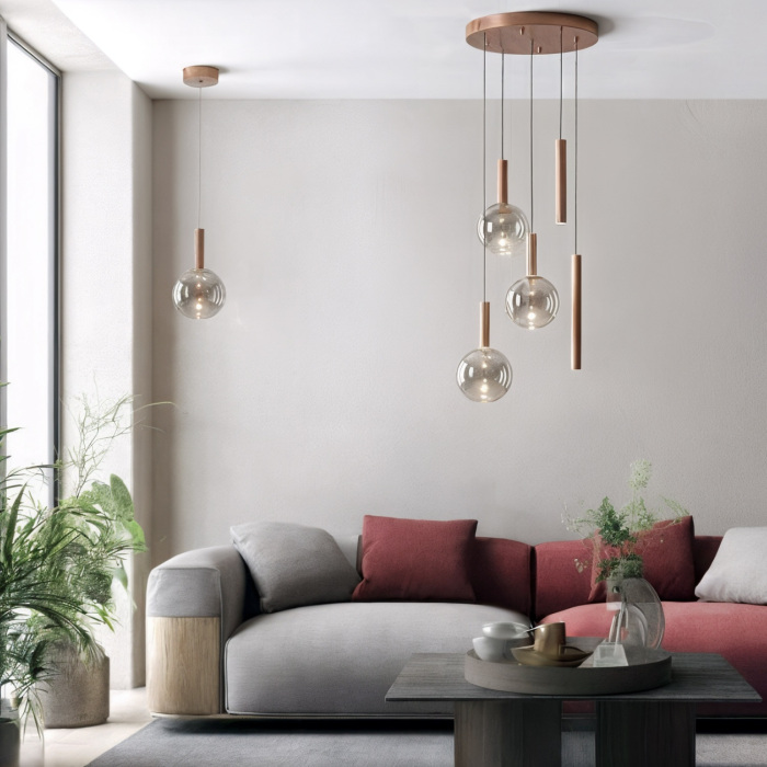 Подвесной светильник светодиодный шар Denkirs DK6531-CO