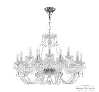 Хрустальная люстра Bohemia Ivele Crystal 101/10+5/300 Ni_BI