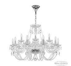 Хрустальная люстра Bohemia Ivele Crystal 101/10+5/300 Ni_BI