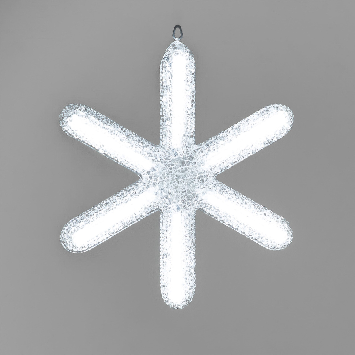 Светодиодная Снежинка Московская 0,3м, Акрил, Белая 24B, IP65 LTC DC-30-24V