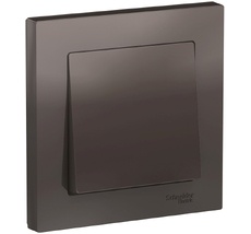 Выключатель встраиваемый одноклавишный (мокко) Systeme Electric ATN000612