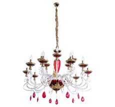 Подвесная люстра Divinare Simona Red 5125/10 LM-15_DI