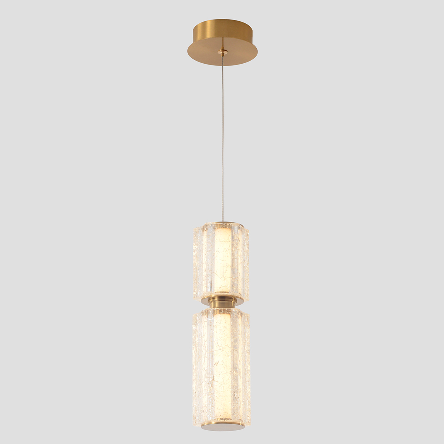 Подвесной светильник Crystal Lux ANTIQUE SP23W LED BRASS_CR
