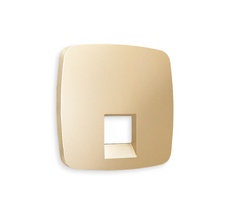 Лицевая панель для компьютерной/телефонной розетки RJ-45/RJ-11 QUANT Ambrella Volt OMEGA OP6120_AMB