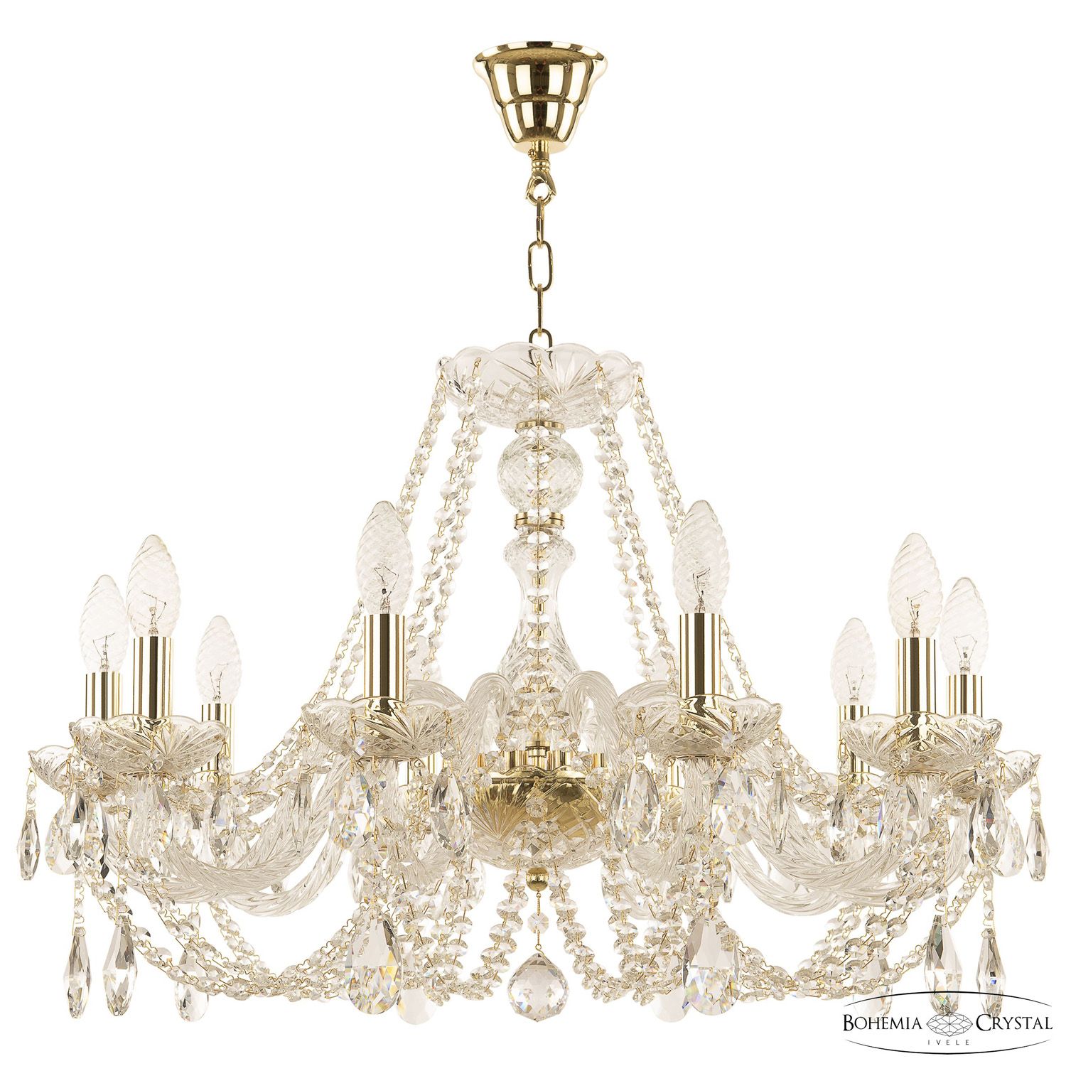 Хрустальная люстра Bohemia Ivele Crystal 101/10/240 G_BI