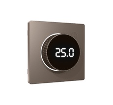 Лицевая панель ALFA для терморегулятора теплого пола с цифровым дисплеем QUANT Ambrella Volt AP6358_AMB