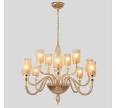 Подвесная люстра Crystal Lux SILVESTRO SILVESTRO SP12 AMBER_CR