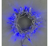 Гирлянда LTC Нить с Колпачком 10м Синяя с Мерцанием Белого Диода 24В, 100 LED PST100BLWCAP-10-1B