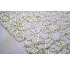 Сетка Stylnet Прозрачная с глиттером Золото в Рулоне, Гибкий ПВХ, 10 x 1 м LTC SDL1800-Tr-G