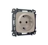 Розетка Ambrella Volt OMEGA с заземлением на винтовых зажимах 2P+E 16A-250V QUANT MO366010_AMB